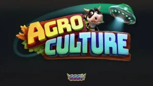 Tampilan visual slot AgroCulture dengan tema peternakan dan alien